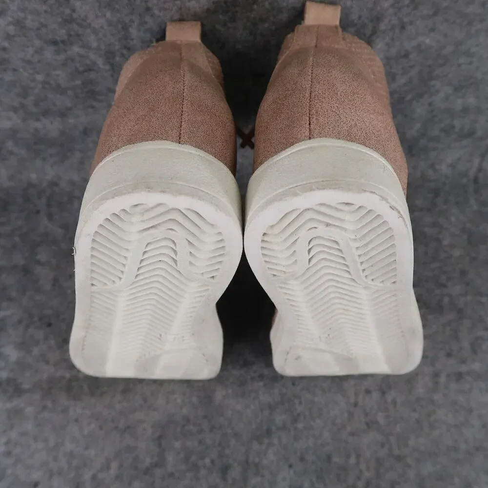 Mia Kids Shoes Girls 12 Sneakers Fashion Hidden Wedge Perforated Zip Rose Gold